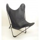 Housse cuir Noir fauteuil AA butterfly