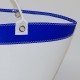 Panier en voile de bateau Blanc Bleu