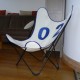 Fauteuil AA assise Voile de bateau 01 Bleu