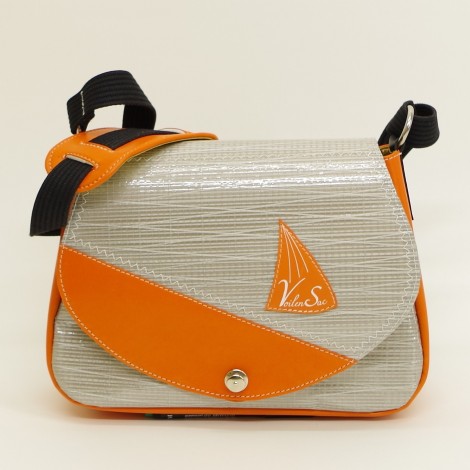 Sac à main modulo gris orange