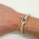 Bracelet Hoël en cordage Sable inox