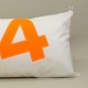 Coussin 45 cm X 90 cm en voile de bateau N°24 orange