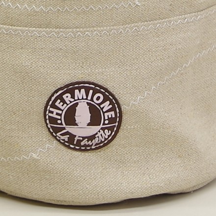 Sac Marin lin Hermione 25X45 logo café 