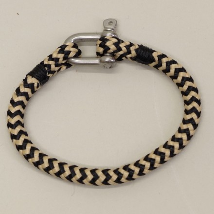 Bracelet manille cordage