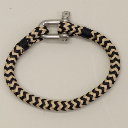 Bracelet manille cordage