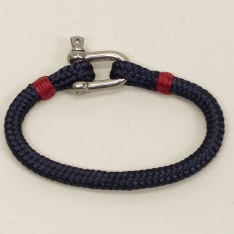 Bracelet Hoël cordage Marine manille inox