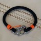 Bracelet N°1 marine orange mousqueton de spi