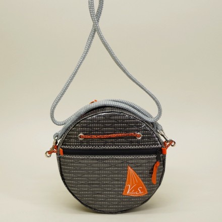 Sac à Main Rondinara en voile de bateau orange