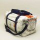 Sac de Sport Voile et Cuir Orange