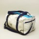 Sac de Sport Voile et Cuir Turquoise