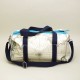 Sac de Sport Voile et Cuir Turquoise