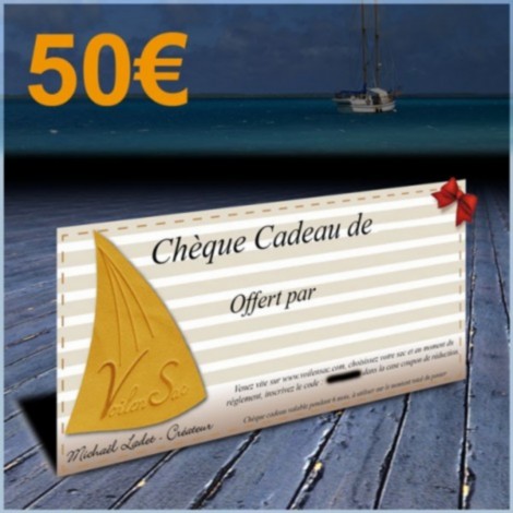 Chèque cadeau de 50€