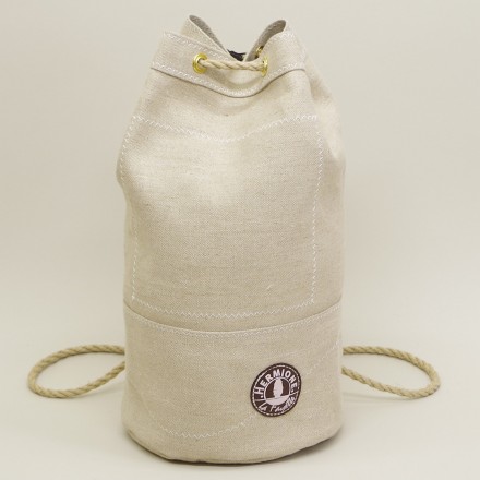 Sac Marin lin Hermione 25X45 logo café 