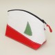 Trousse de Toilette L Blanc Rouge Logo Vert