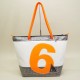 Cabas Ketty Carbone 6 Orange en voile de bateau