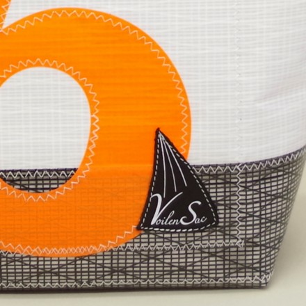 Cabas Ketty Carbone 6 Orange en voile de bateau