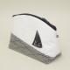 Trousse de Toilette Blanche Carbone L en voile de bateau