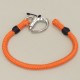 Bracelet N°1 cordage et mousqueton orange