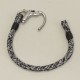 Bracelet N°1 cordage et mousqueton gris chine