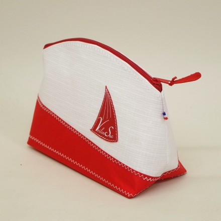 Trousse de Toilette L Rouge en voile de bateau