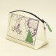 Trousse de toilette Carte de St Tropez en voile de bateau