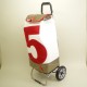 Poussette de Marché en Voile de Bateau 5 rouge - Design Unique et Écologique