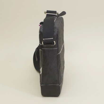 Baise-en-ville Dom S Black Trilam Cuir en voile de bateau