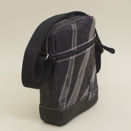 Baise-en-ville Dom S Black Trilam Cuir en voile de bateau