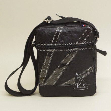 Baise-en-ville Dom S Black Trilam Cuir en voile de bateau