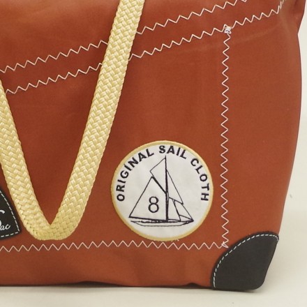 Cabas Ketty S Burgundy en voile de bateau