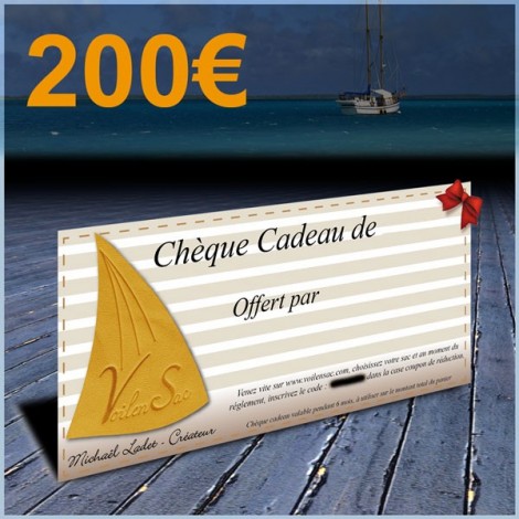 Chèque cadeau de 200€